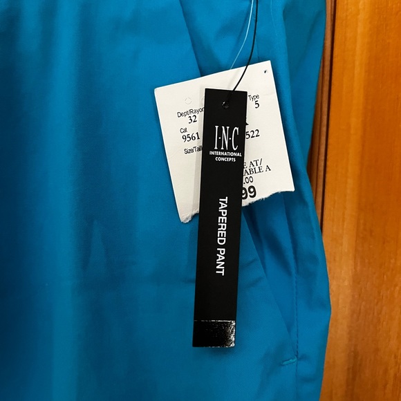 Men’s INC turquoise blue dress pants sz 40 - Picture 3 of 7